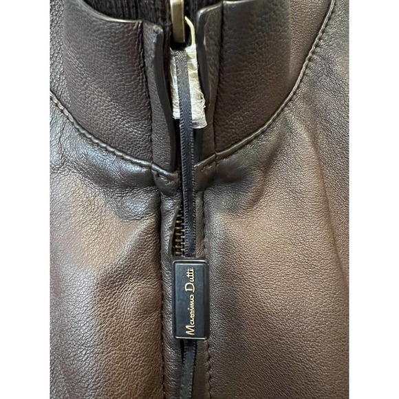 Massimo Dutti Napa Bomber Jacket with Epaulettes (US/S) - Picture 5 of 11